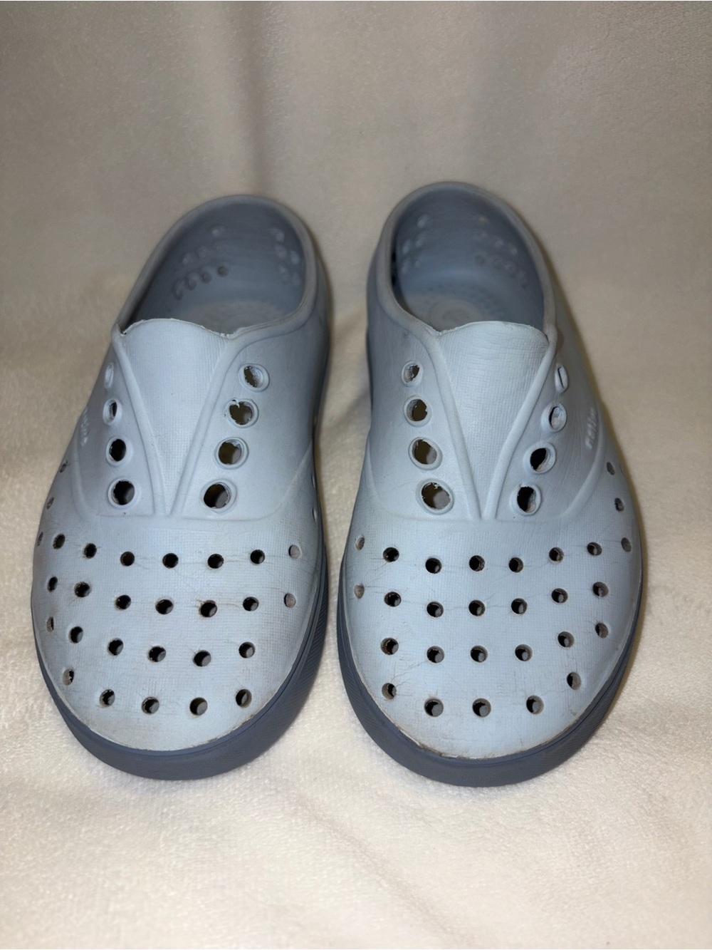 Native Shoes Jefferson Slip-On Low Top Gray/Blue Unisex Kids US 11